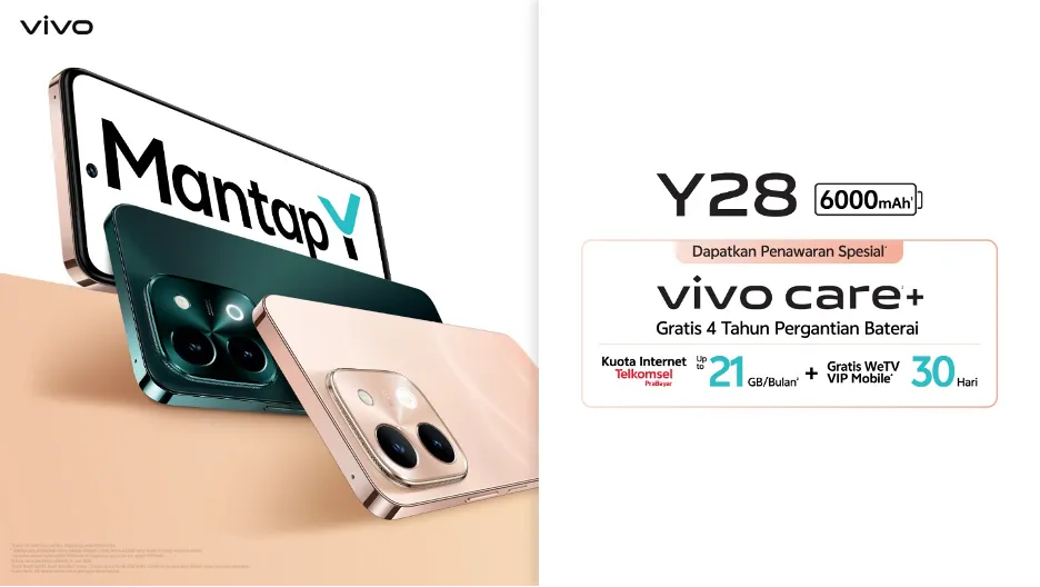 Vivo Y28 Smartphone Rp2 Jutaan Unggulkan Teknologi Star Helo, Baterai dan RAM Besar